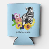 ゼブラデイジーブルー 缶クーラー (正面)