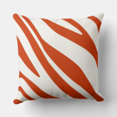 ゼブラデザイン任意のカスタムカラーピローを選択 クッション (裏面)