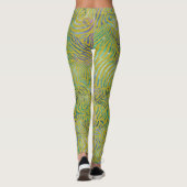 ゼブラデザイン金ゴールドストラップアンドシーフオムコーレー レギンス (裏面)