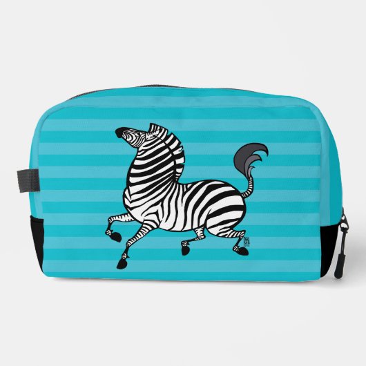 ゼブラトイレタリーバッグ ドップキット (正面)