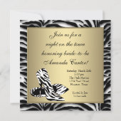 ゼブラハイヒールバチェロレッテ 招待状 (裏面)