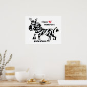 ゼブラハム – 私はコントラスト ポスター (キッチン)