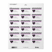 ゼブラハートスウィート16住所 シール (フルシート)