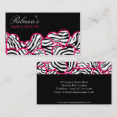 ゼブラハートデザイン名刺 名刺 (正面/裏面)