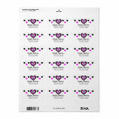 ゼブラハート:住所 シール (フルシート)