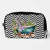 ゼブラバスタブ白黒ウェーストライプブサイケデリック ドップキット (正面)
