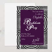ゼブラバチェロレッテ2招待状 招待状 (正面/裏面)