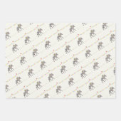 ゼブラバルーンパーティーカドゥーパピエヴェレンセット ラッピングペーパーシート (正面2)