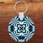 ゼブラパターンキーチェーン キーホルダー (正面)