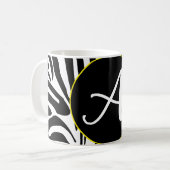 ゼブラパターン コーヒーマグカップ (正面左)