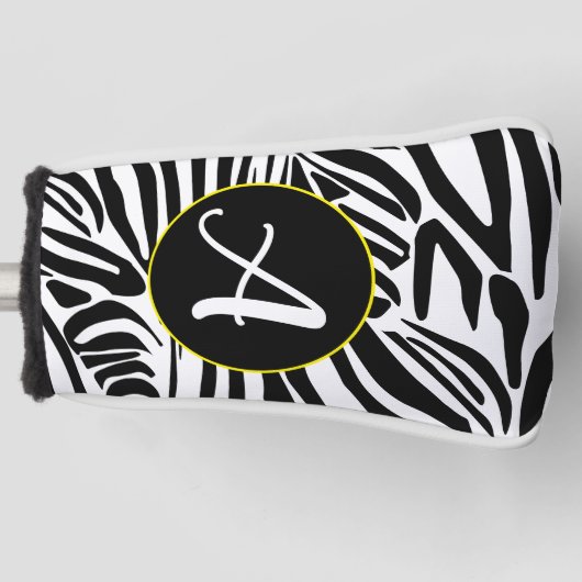ゼブラパターン ゴルフヘッドカバー (正面)