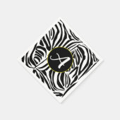 ゼブラパターン スタンダードカクテルナプキン (角)