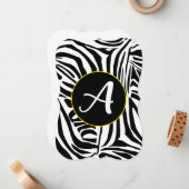 ゼブラパターン ノートカード (正面/裏面インサイチュ)