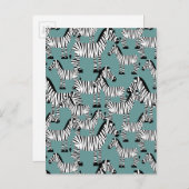 ゼブラパターン ポストカード (正面/裏面)