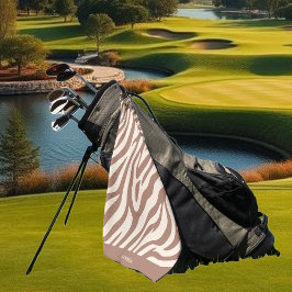 ゼブラパターン – モチャムース ゴルフタオル