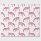 ゼブラパターン ラッピングペーパー (フラット)