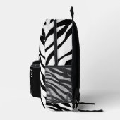 ゼブラパーソナライズされた病 プリントバックパック (右)