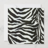 ゼブラパーティの招待状 招待状 (裏面)