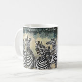 ゼブラパーティー-Keep Calm and Carry On コーヒーマグカップ (正面左)