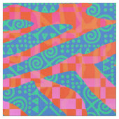 ゼブラパープルスプラッシュ ファブリック (クローズアップ)