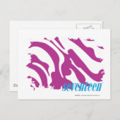 ゼブラパープル3 ポストカード (正面/裏面)