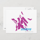 ゼブラパープル4 ポストカード (正面/裏面)