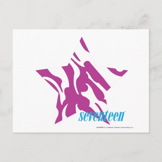 ゼブラパープル4 ポストカード (正面)