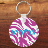 ゼブラパープル キーホルダー (正面)