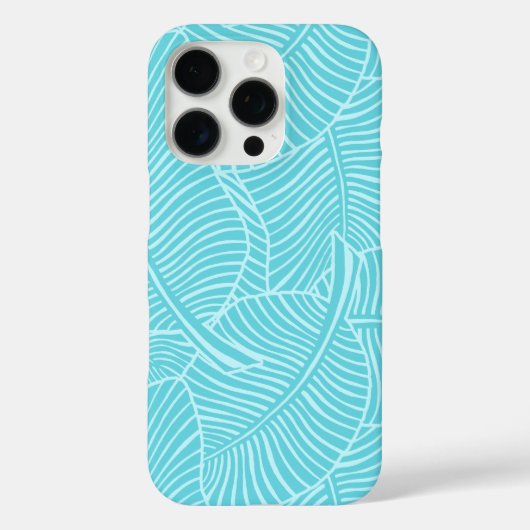 ゼブラパームハワイアントロピカルアクア Case-Mate iPhoneケース (裏面)