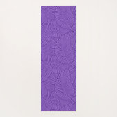 ゼブラパームハワイアントロピカルパープルリバーシブル ヨガマット (裏面)