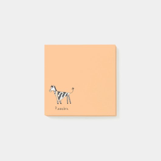 ゼブラピザ キュート キッズ カートゥーン ポストイット (正面)