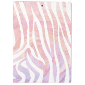 ゼブラピンクアンドホワイトプリント クリップボード (裏面)