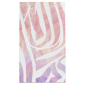 ゼブラピンクアンドホワイトプリント スモールペーパーバッグ (裏面)