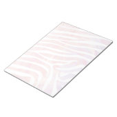 ゼブラピンクアンドホワイトプリント ノートパッド (アングル)