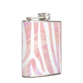 ゼブラピンクアンドホワイトプリント フラスク (右)