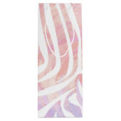 ゼブラピンクアンドホワイトプリント ワインギフトバッグ (裏面)