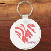 ゼブラピンク2 キーホルダー (正面)