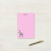 ゼブラピンク ポストイット (デスク上)