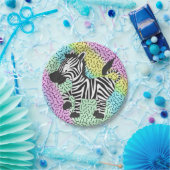 ゼブラファンキーー ペーパープレート (パーティー)