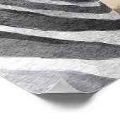 ゼブラファンシー&エッフェルタワーのポスター ポスター (角)