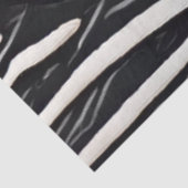 ゼブラファーブラックとホワイトのデザイン動物愛好家 薄葉紙 (詳細)