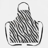 ゼブラファーリアリスティックアニマルプリントエキゾチック種 エプロン (正面)