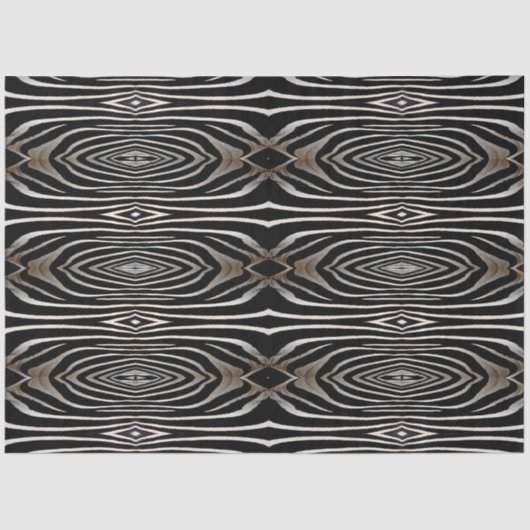 ゼブラファー抽象デザインの切り離し 薄葉紙 (正面)