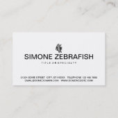 ゼブラフィッシュ 名刺 (裏面)