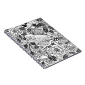 ゼブラフィンチおよびバラブッシュインクスケッチ ノートブック (右側)