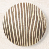 ゼブラフェイクスキンのパターン コースター (正面)