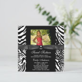 ゼブラフォトスイート16パーティー 招待状 (スタンド正面)