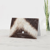 ゼブラフローラ記念日グリーティングカード カード (裏面)