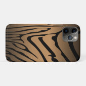 ゼブラブラウン Case-Mate iPhoneケース (裏面(横))