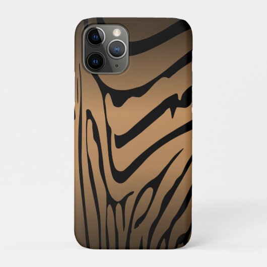 ゼブラブラウン Case-Mate iPhoneケース (裏)